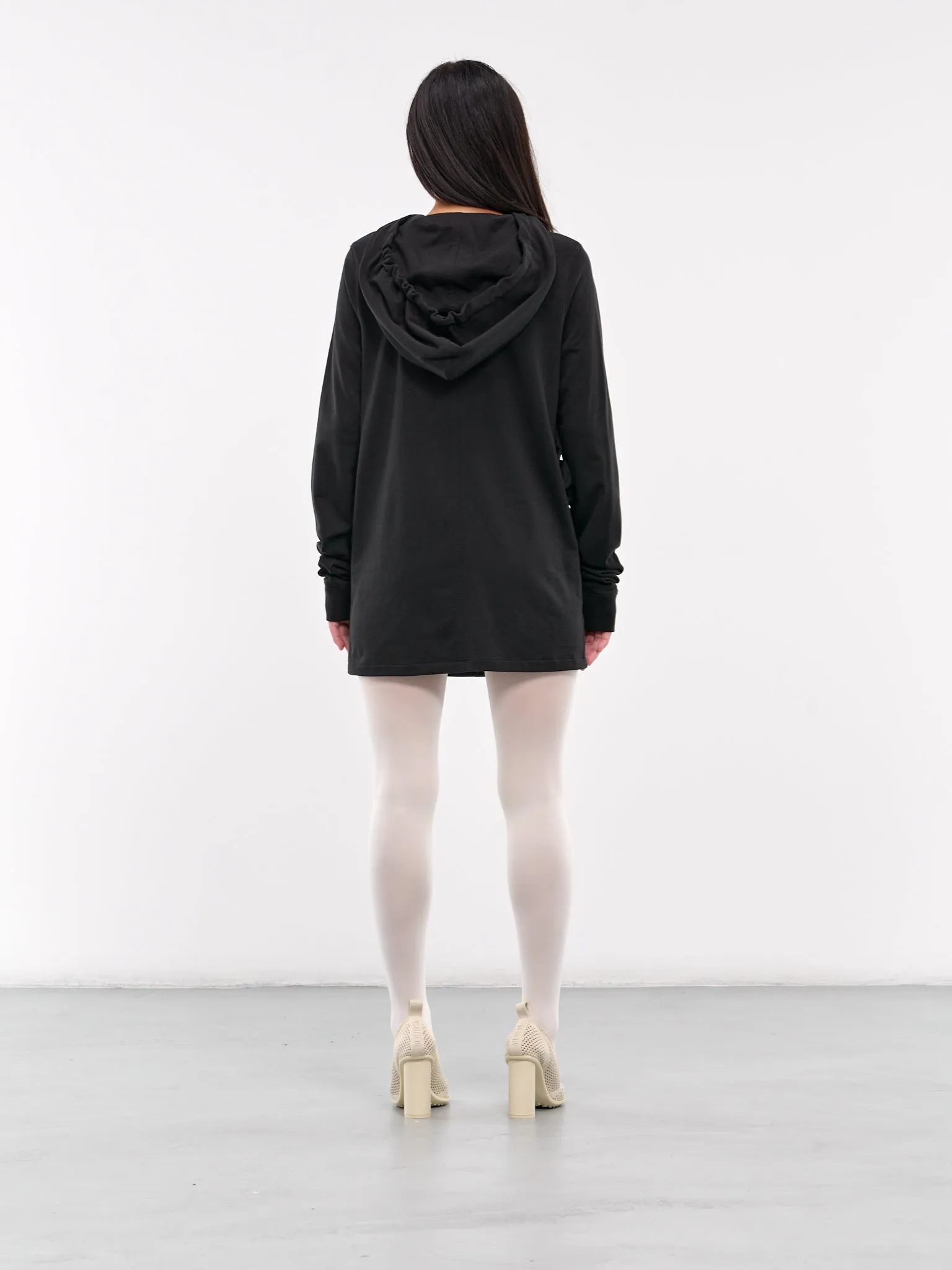 Hoop Hoodie Dress (T36-BLACK)