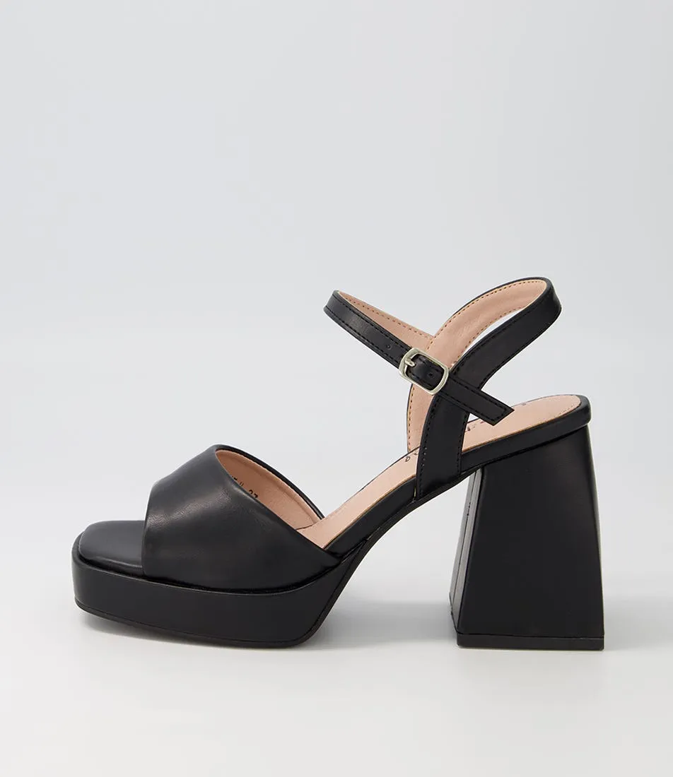 I LOVE BILLY Jessine Black Sandals