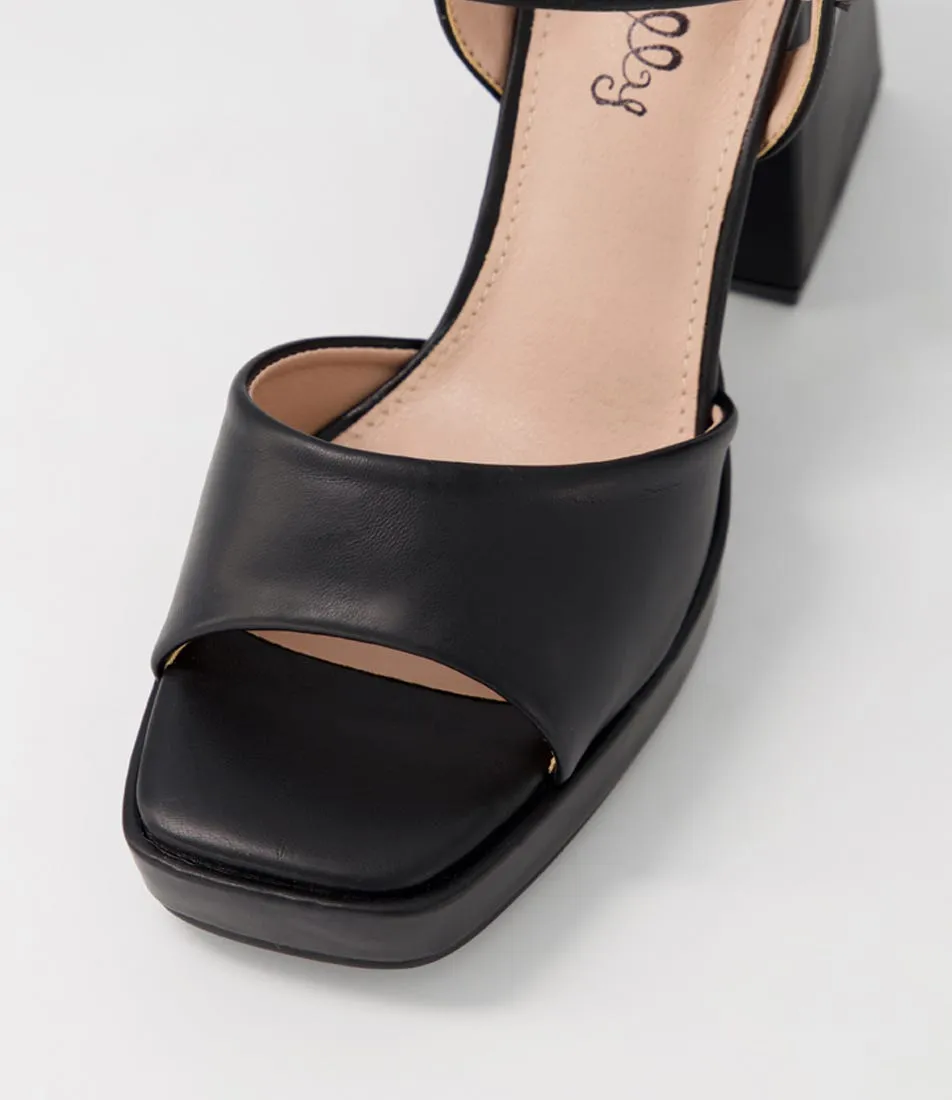 I LOVE BILLY Jessine Black Sandals