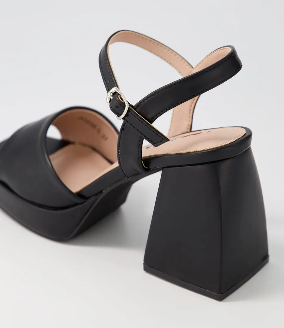 I LOVE BILLY Jessine Black Sandals