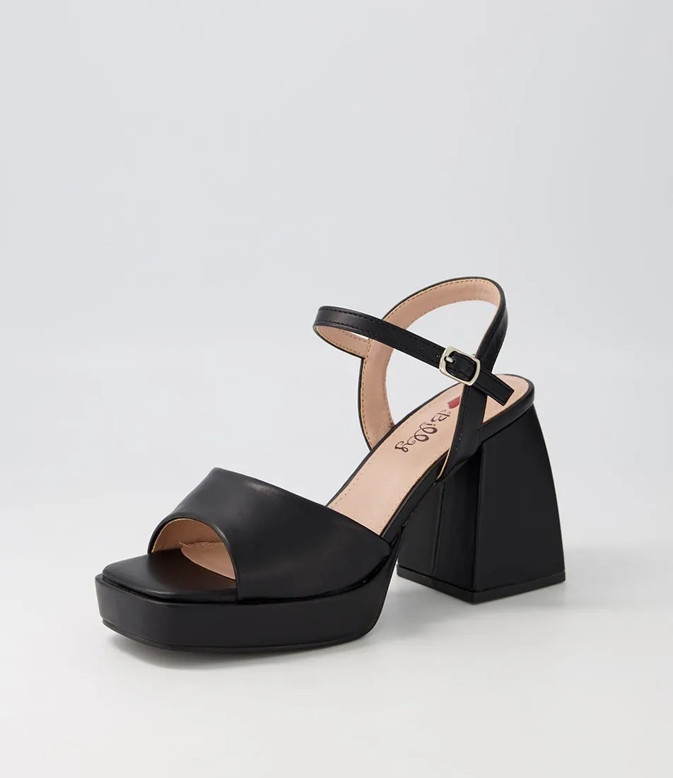 I LOVE BILLY Jessine Black Sandals