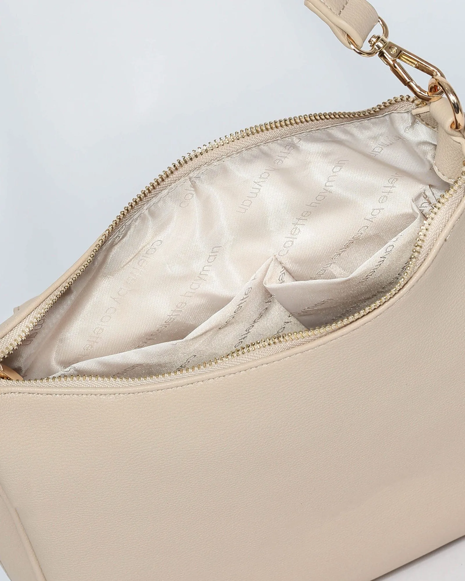 Ivory Gina Zip Crossbody Bag