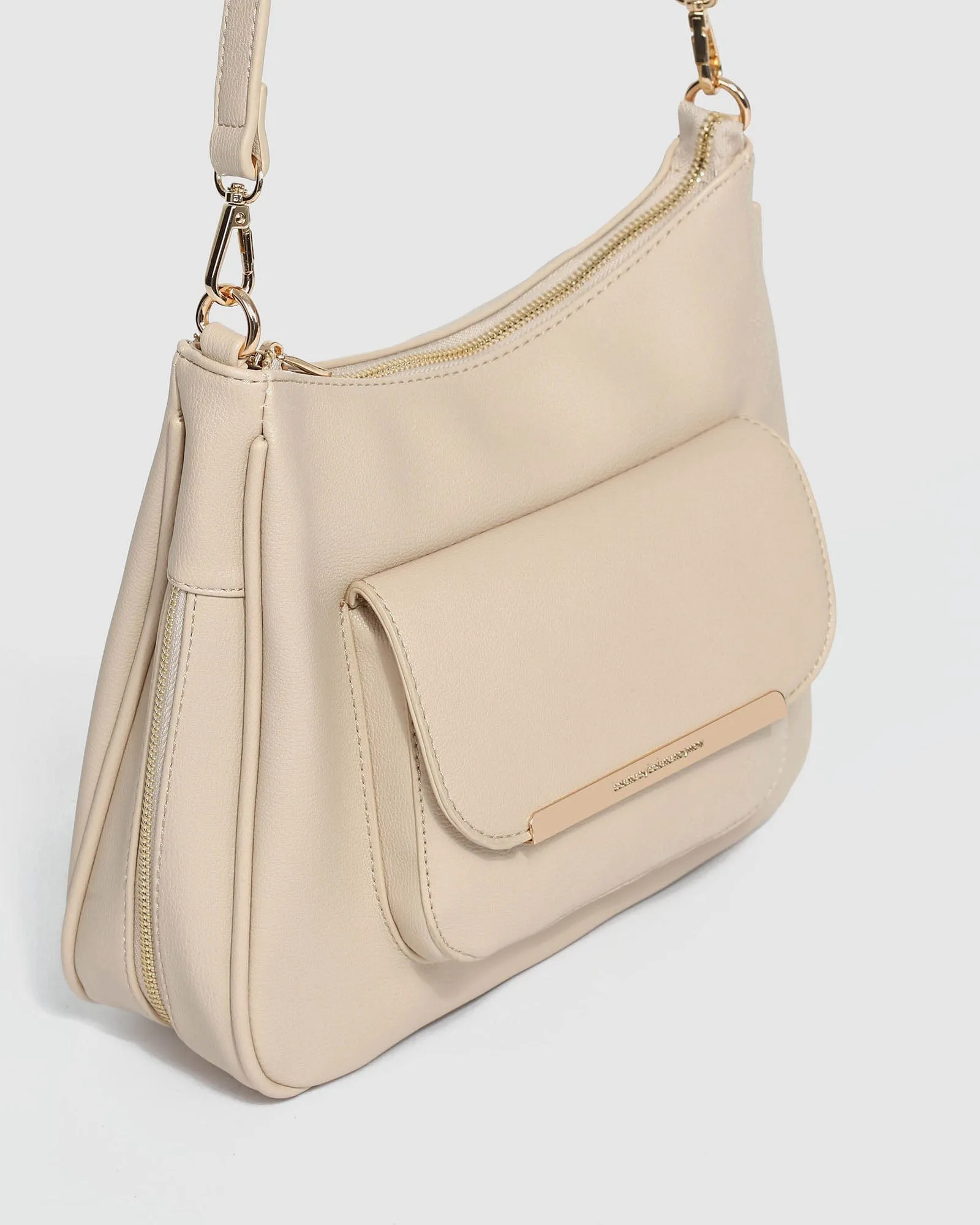 Ivory Gina Zip Crossbody Bag