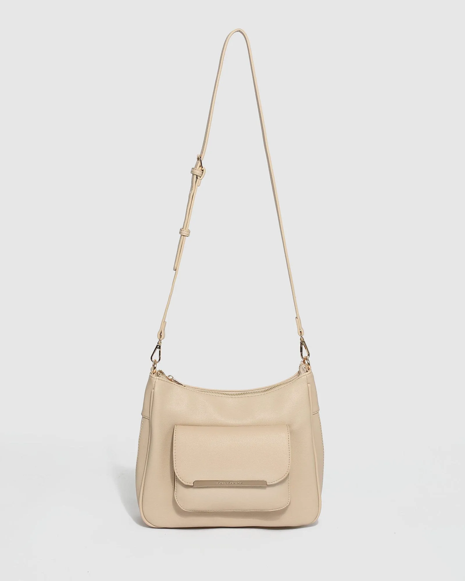 Ivory Gina Zip Crossbody Bag