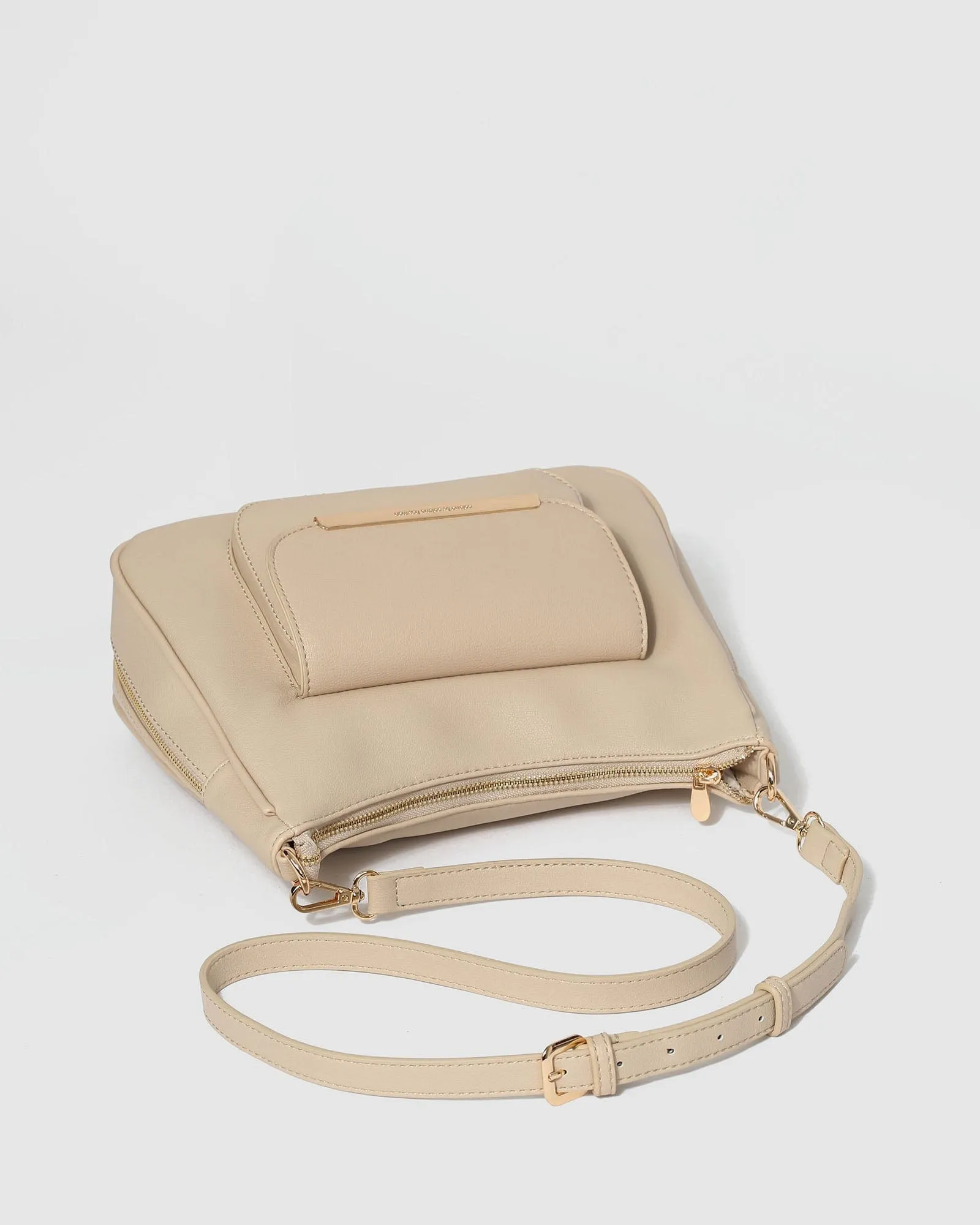 Ivory Gina Zip Crossbody Bag