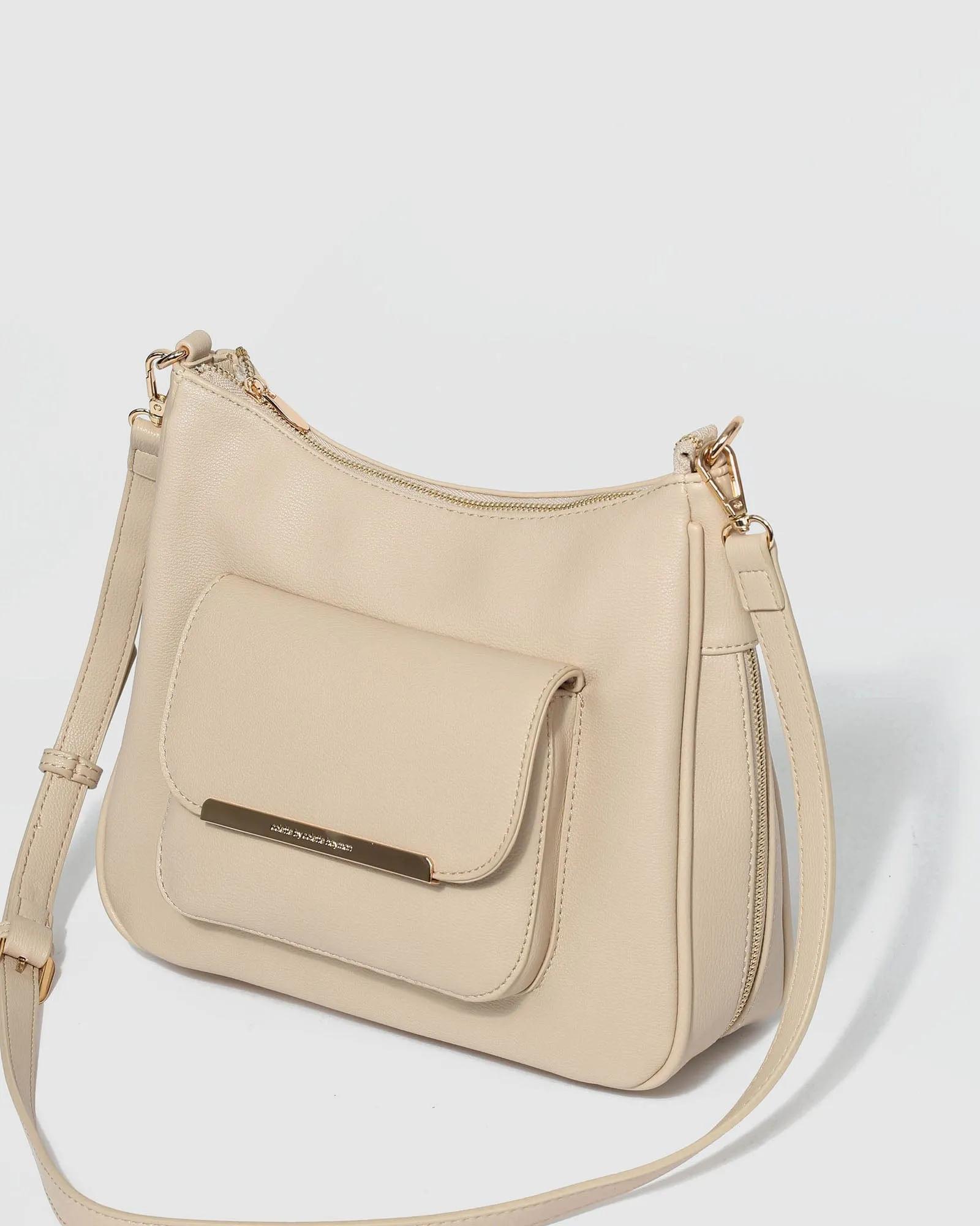 Ivory Gina Zip Crossbody Bag