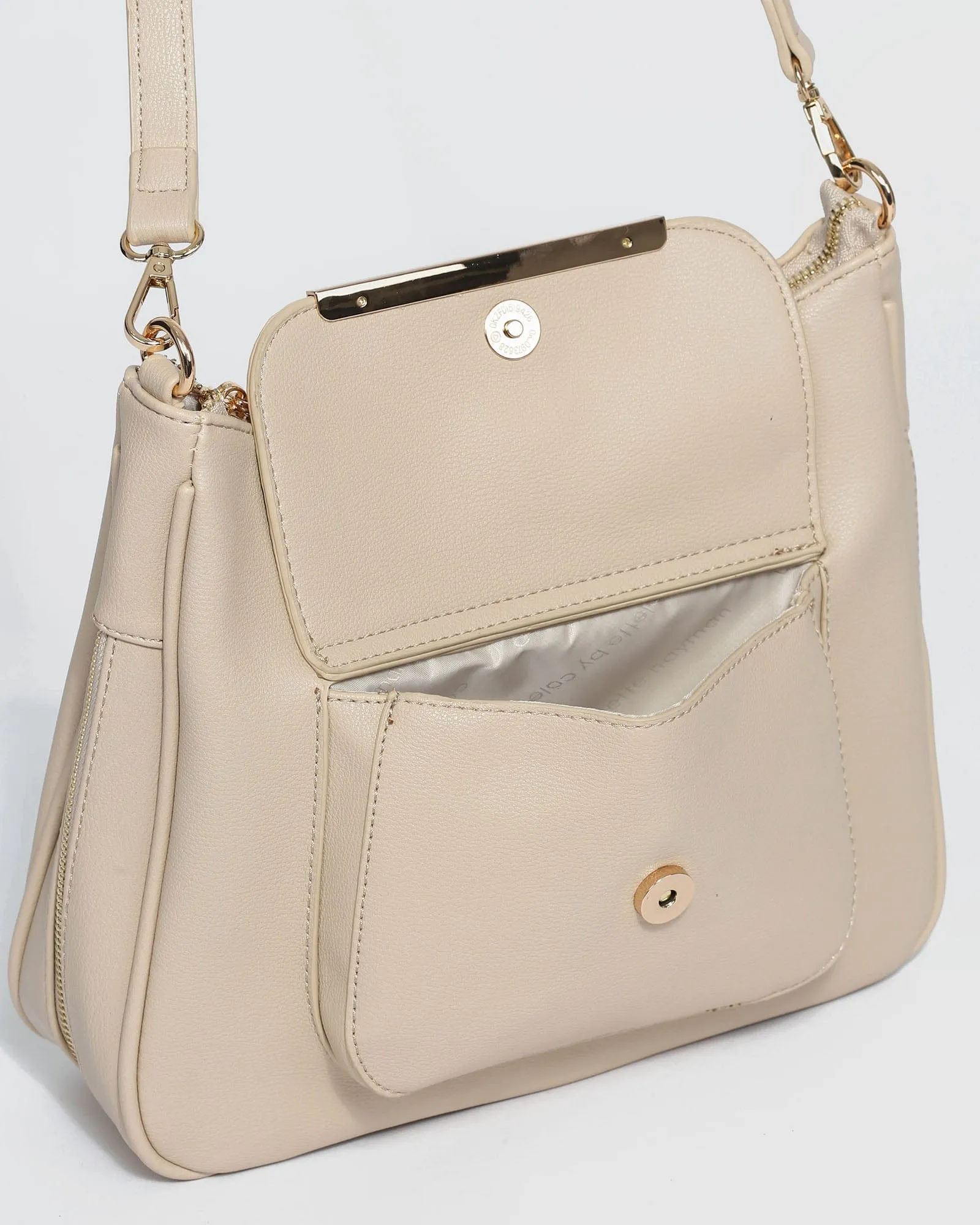 Ivory Gina Zip Crossbody Bag