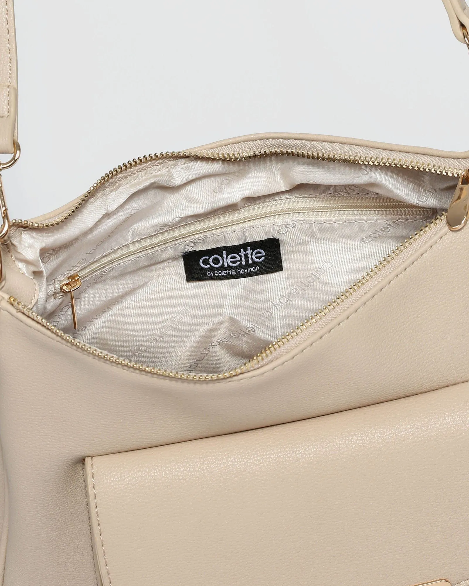 Ivory Gina Zip Crossbody Bag