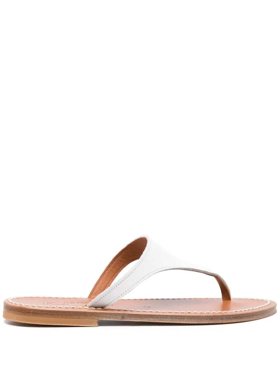 K Jacques St Tropez    K Jacques St Tropez Pegase Leather Flat Mules