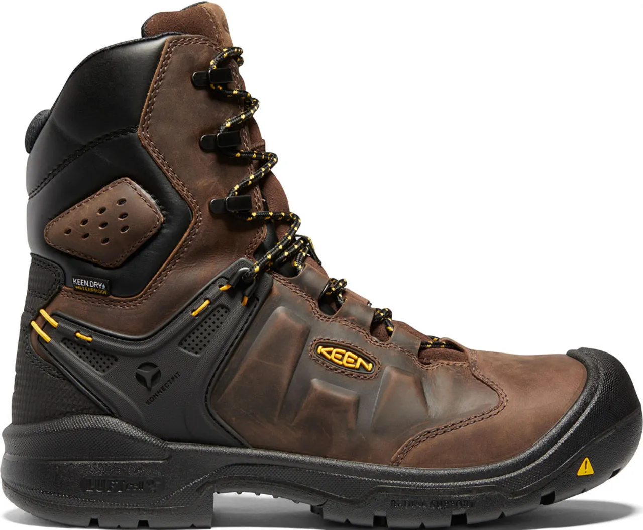 Keen | Dover | 8" WP CFT Work Boot | Dark Earth-Black