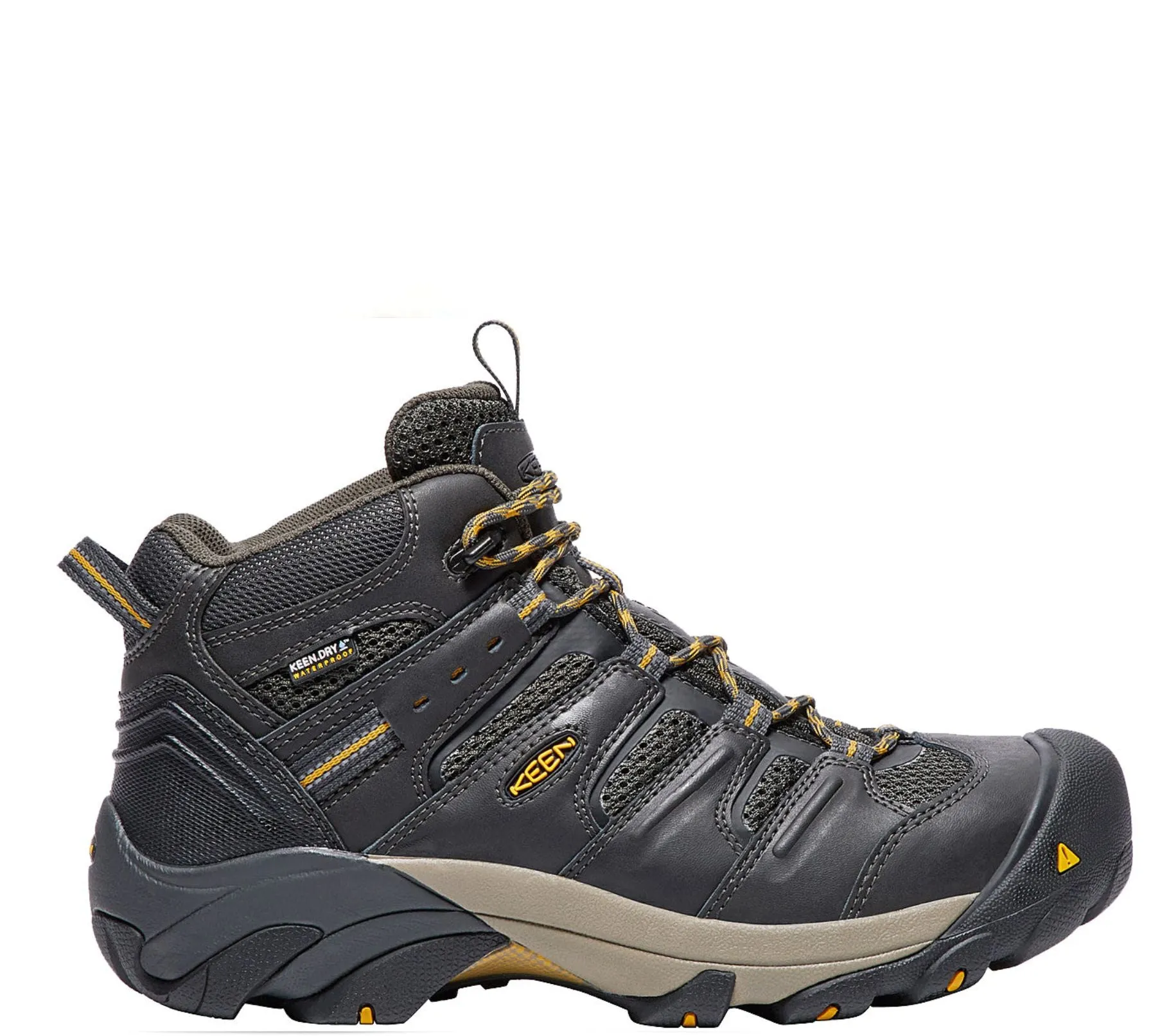 KEEN Utility Men's Lansing Mid Waterproof Steel Toe Work Boot