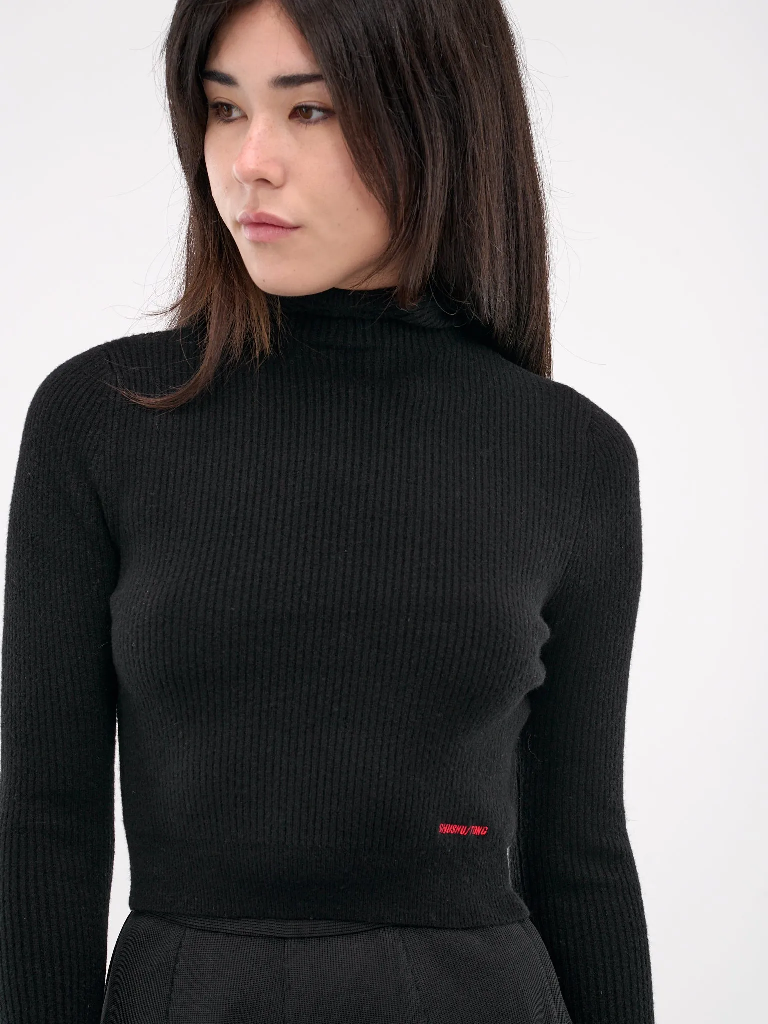 Knit Hoodie (TO25-RTI068-BLACK)