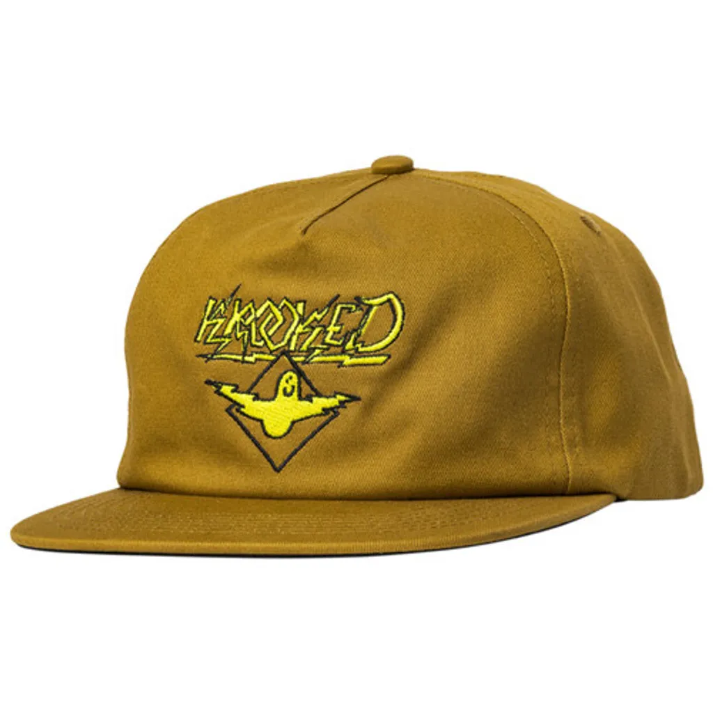 Krooked Skateboards Hat Bird Lightening Snapback - Tan