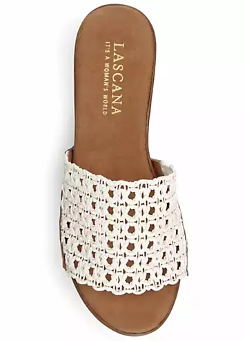 LASCANA Wedge Mules with Interchangeable Straps | Kaleidoscope