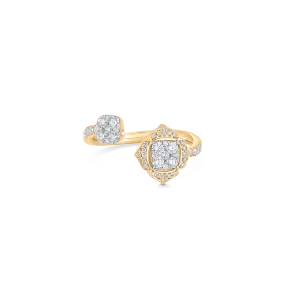 Leela Cushion Bypass Diamond Ring