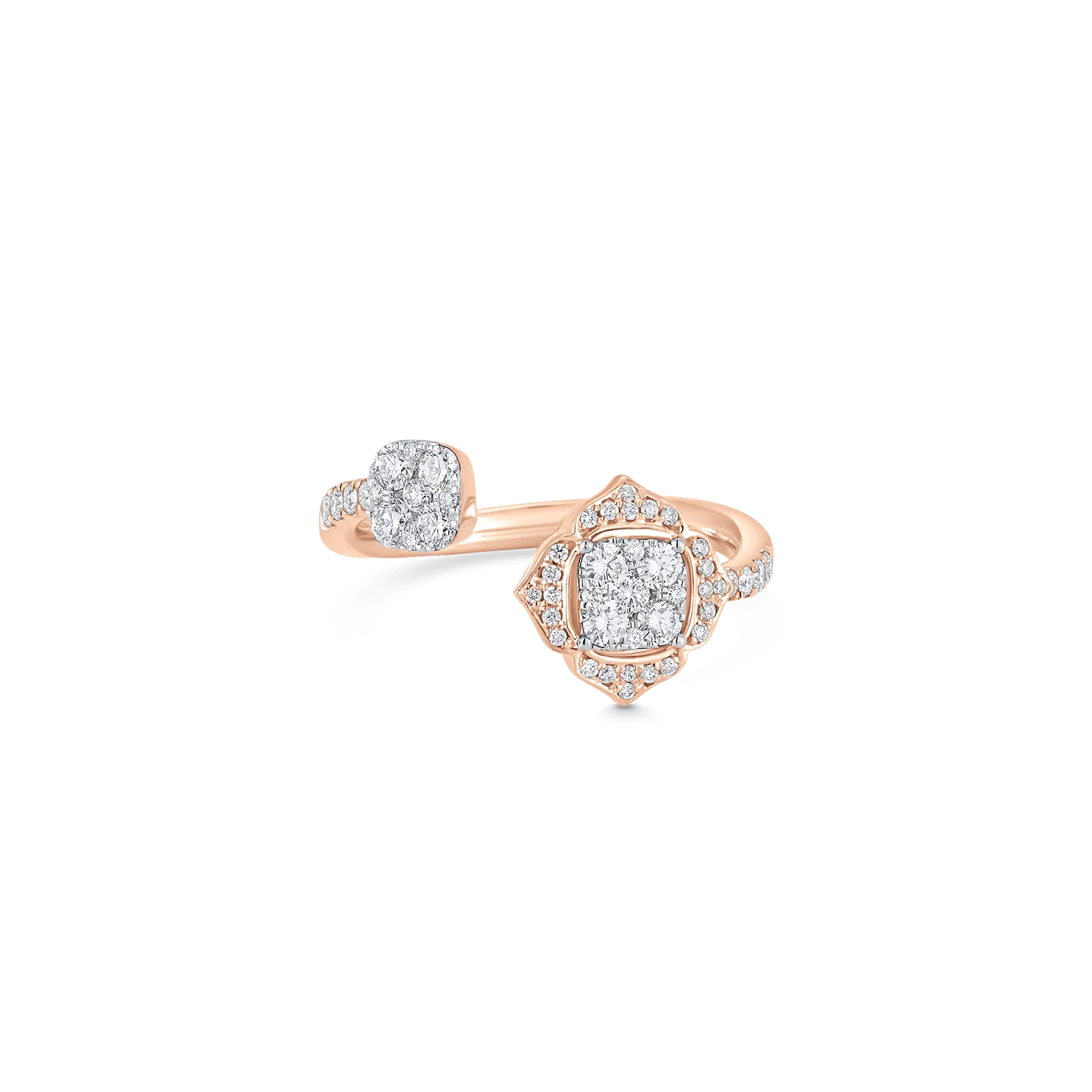 Leela Cushion Bypass Diamond Ring