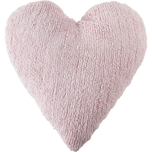 Lorena Canals Heart Washable Pillow, Pink