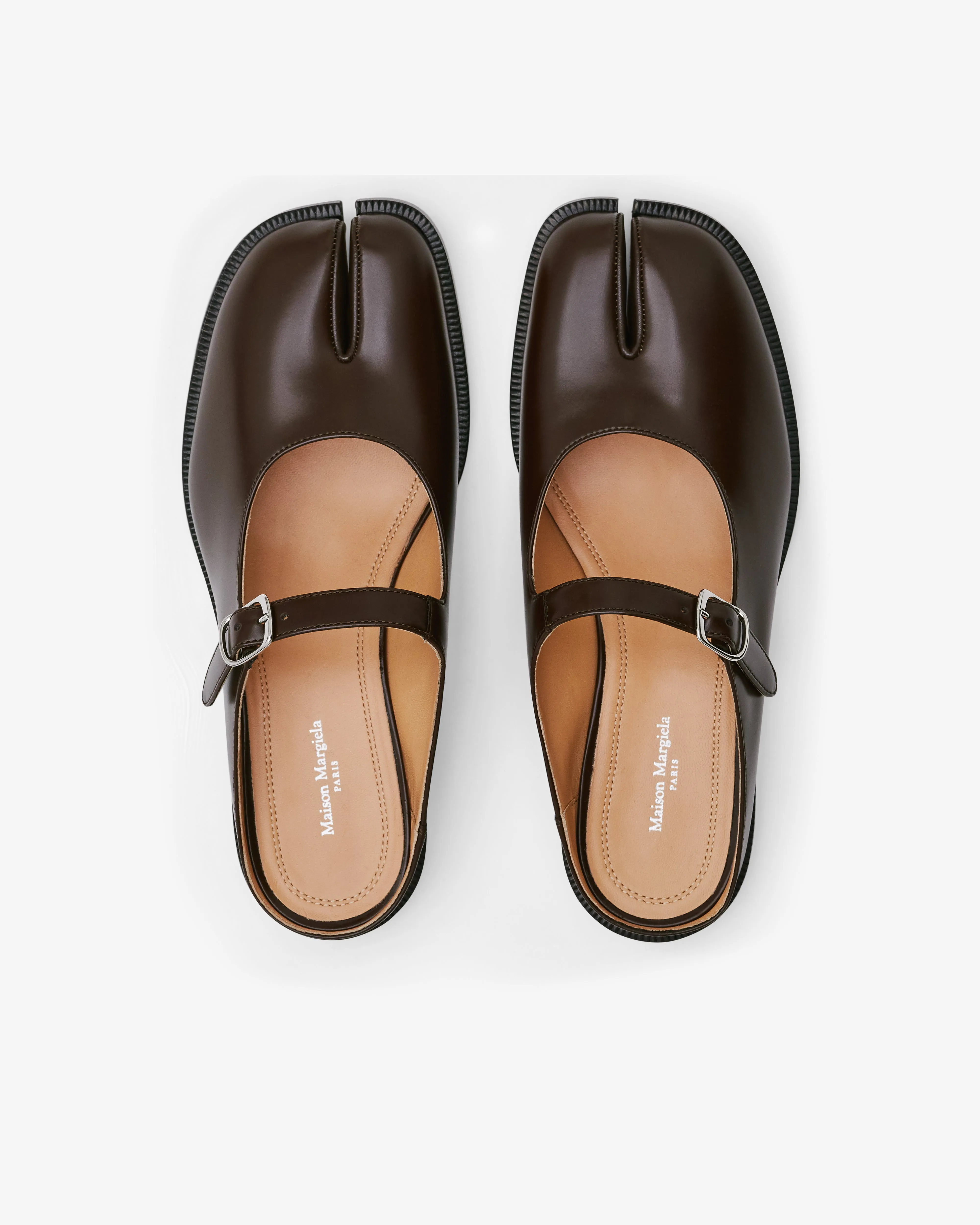 Maison Margiela Women's Tabi City Mary-Jane Mules  Brown