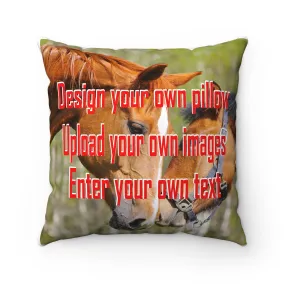 Make Your Own Faux Suede Square Pillow