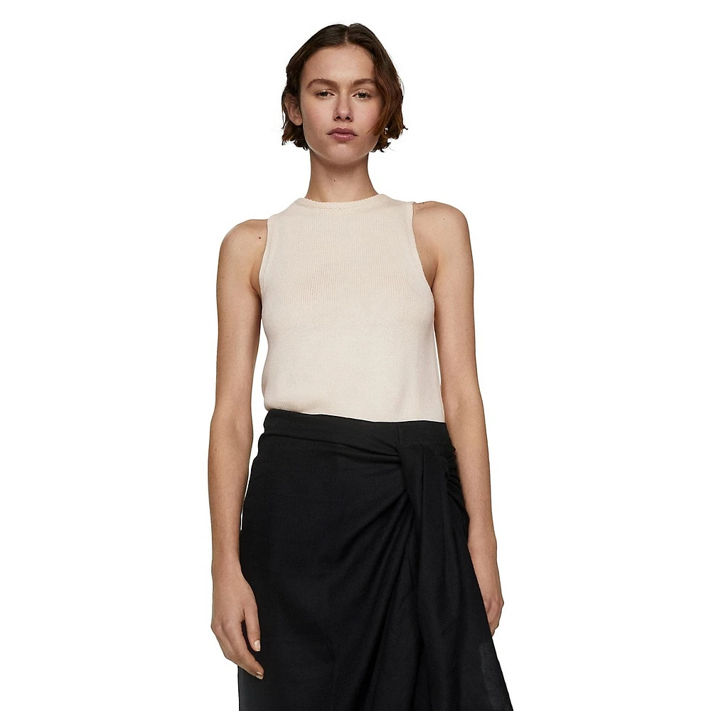 Mango Eliot Sleeveless Knit Top