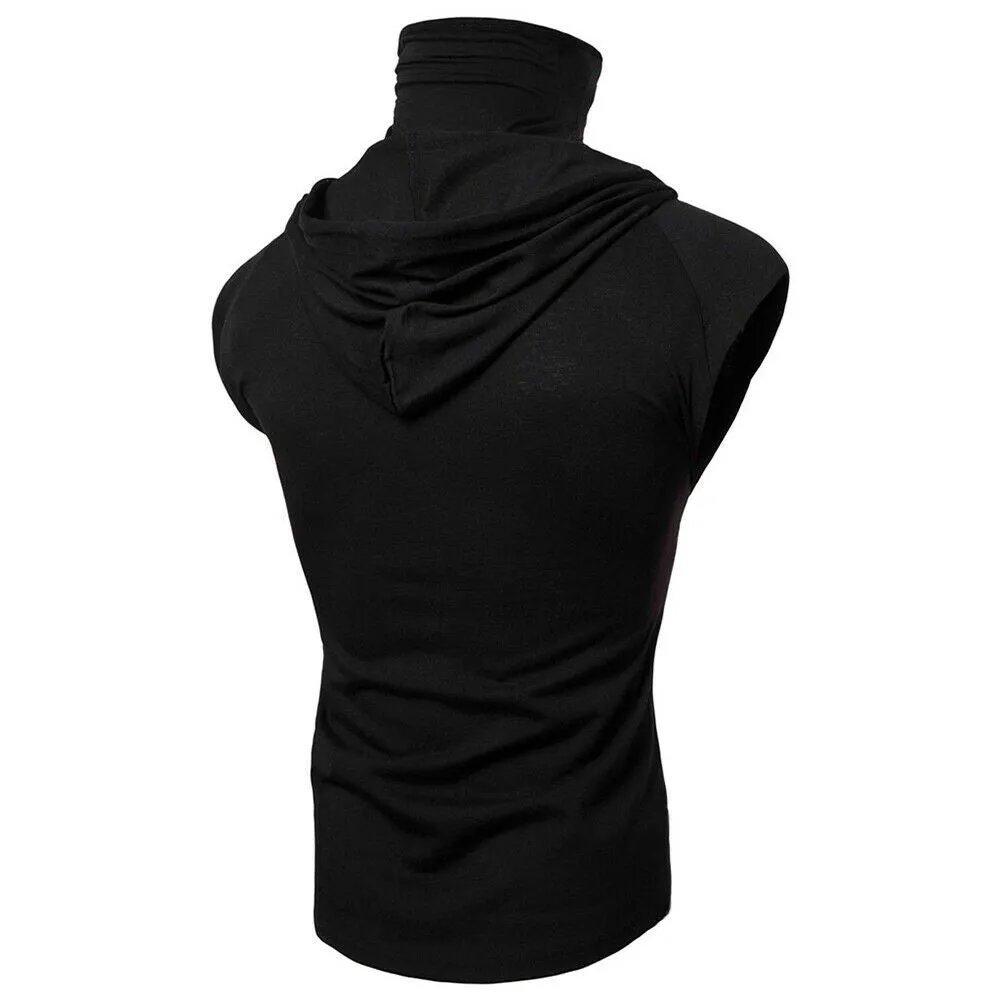 Men's Fitness Sleeveless Hoodie