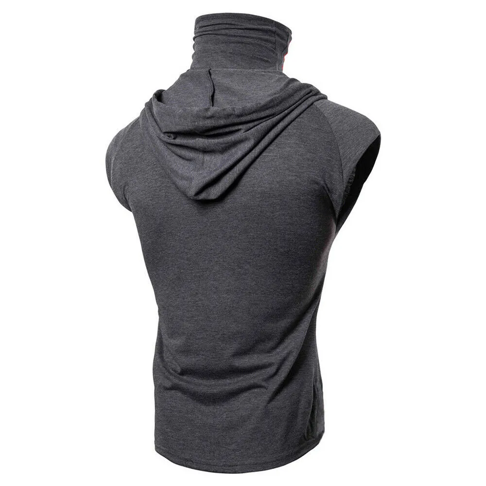 Men's Fitness Sleeveless Hoodie