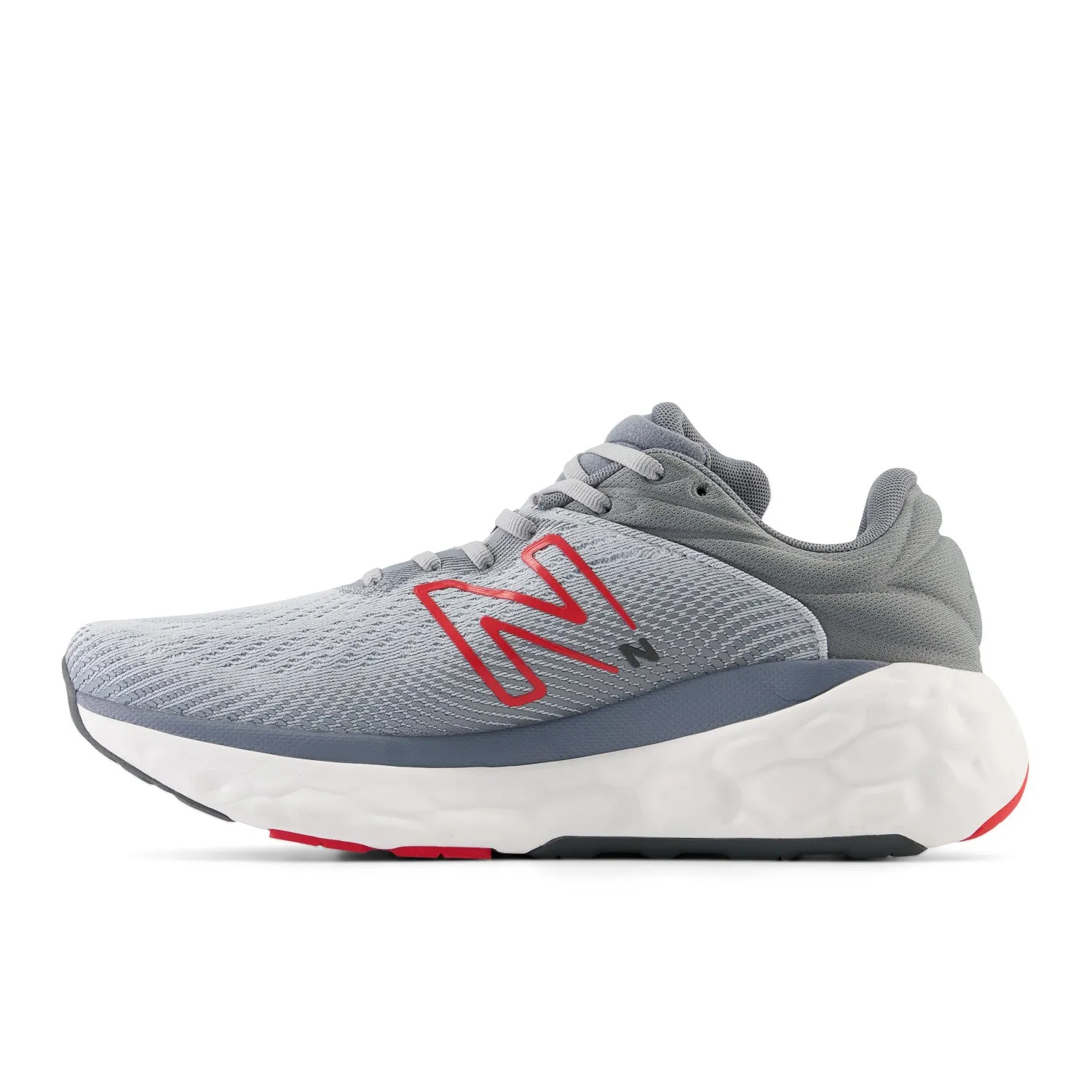 Men's New Balance Fresh Foam X 840v1 Color: Aluminum Grey with True Red (REGULAR, WIDE & X-WIDE WIDTH)