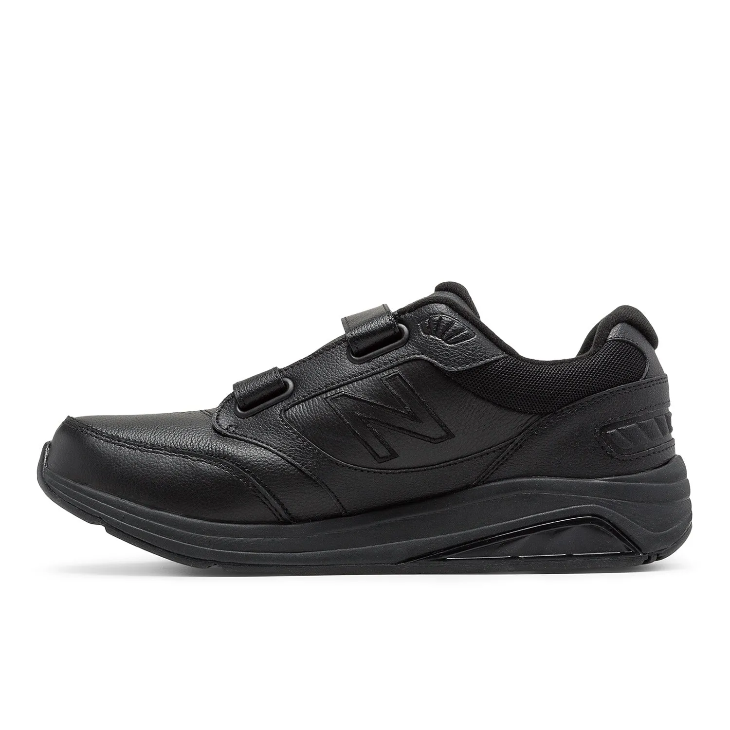 Men's New Balance Hook and Loop Leather 928v3 Color: Black (REGULAR & EXTRA WIDE WIDTH)