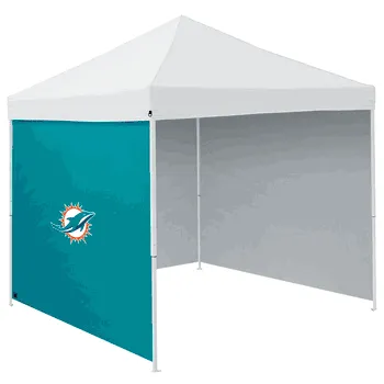 Miami Dolphins Logo Brands 9' x 9' Tent Side Panel - Aqua