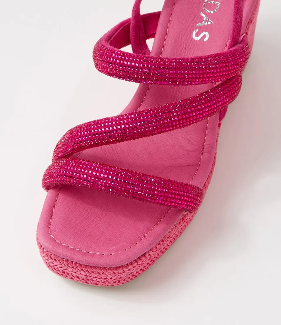 MIDAS Chillas Fuchsia Mix Multi Sandals