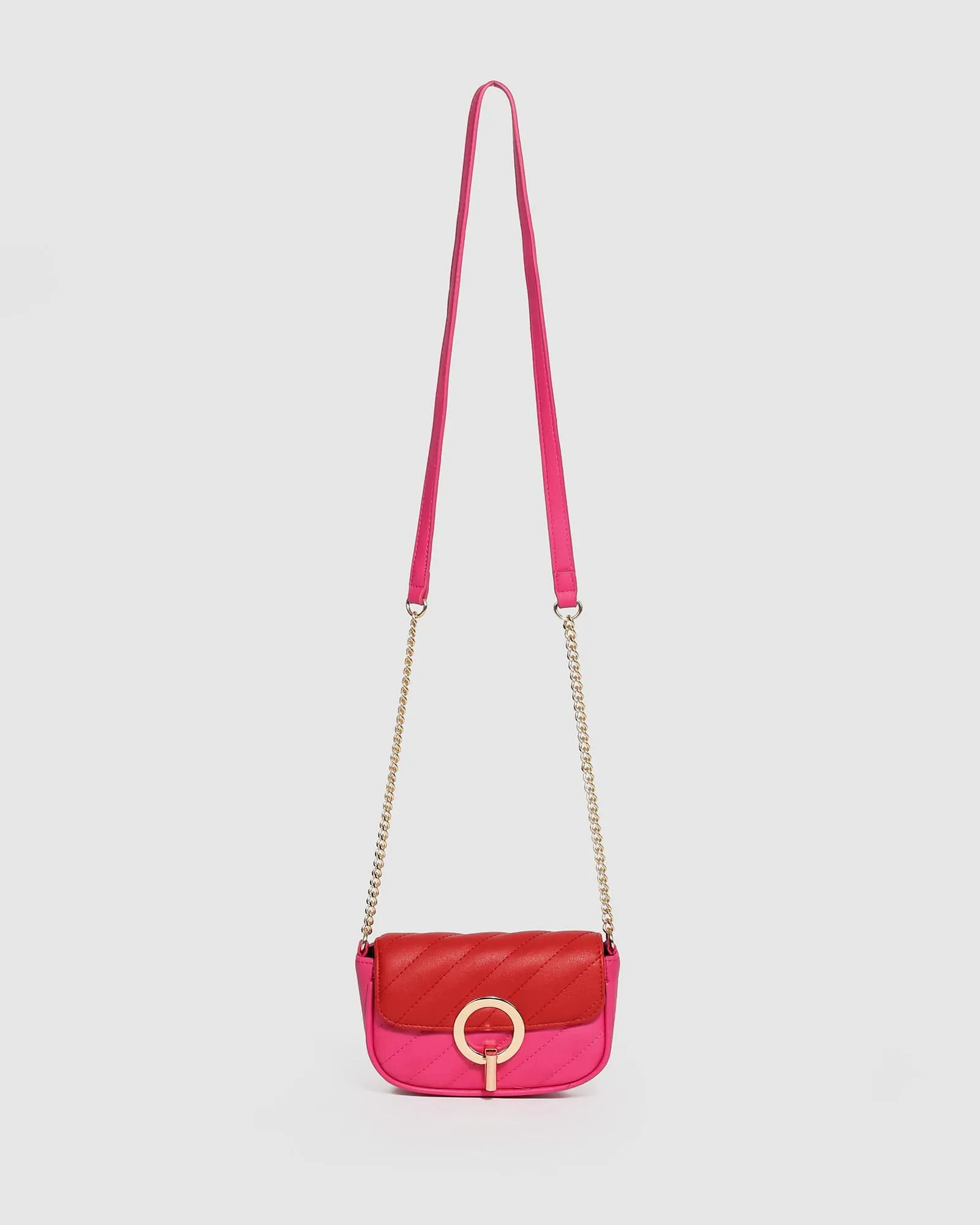 Multi Colour Kai Quilt Crossbody Bag