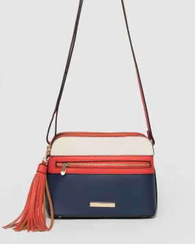 Multi Colour Zip Crossbody Bag