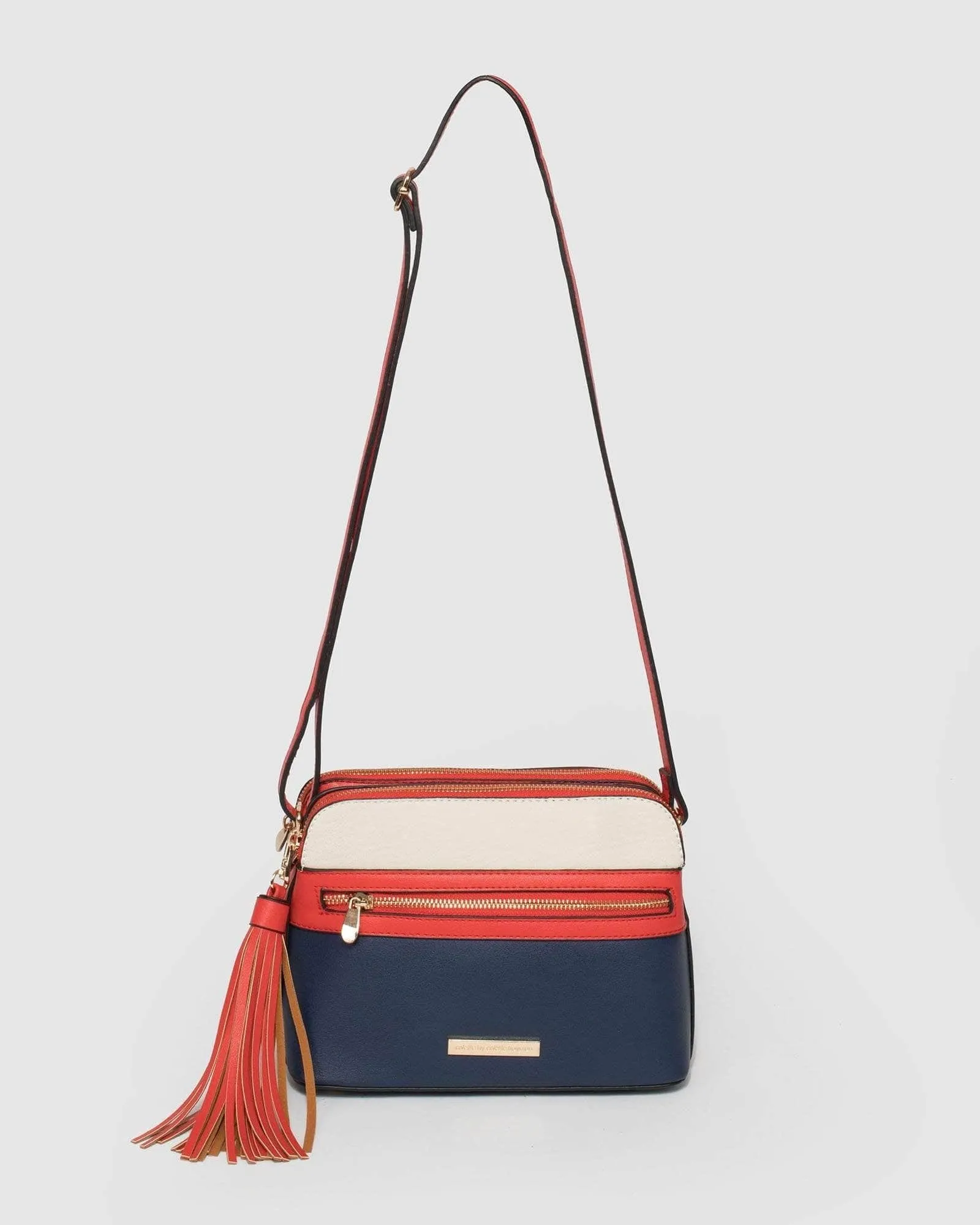 Multi Colour Zip Crossbody Bag