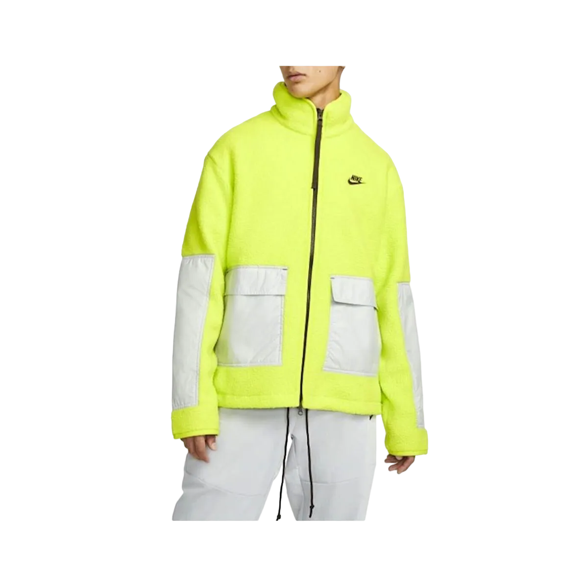 Nike Men's Sportswear Sperpa Fleece Essentials+ Jacket Volt