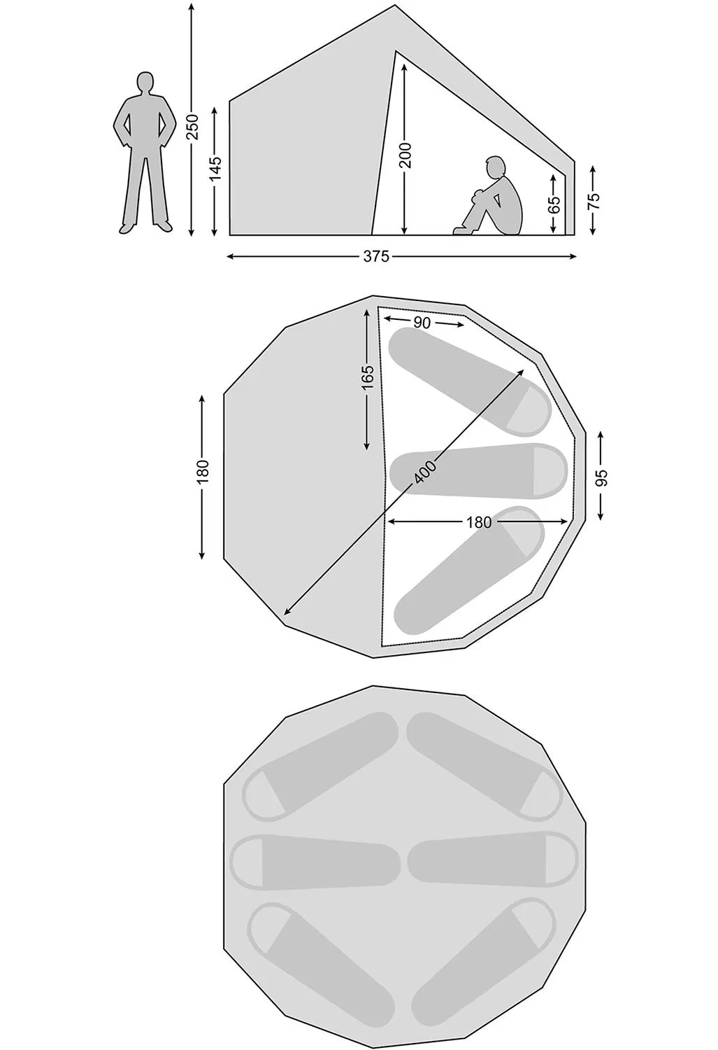 Nordisk Asgard 12.6 6P Tent - Natural