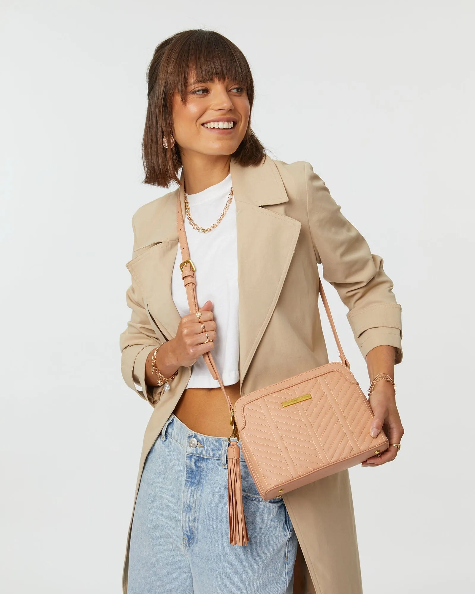 Nude Crossbody Bag