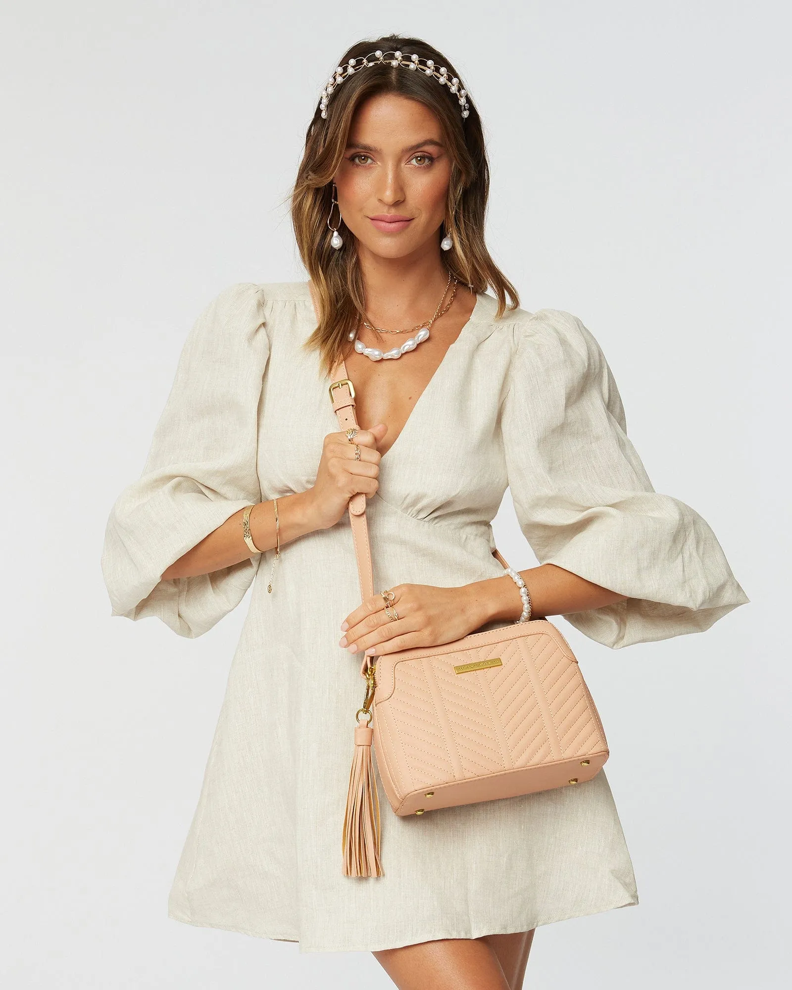 Nude Crossbody Bag