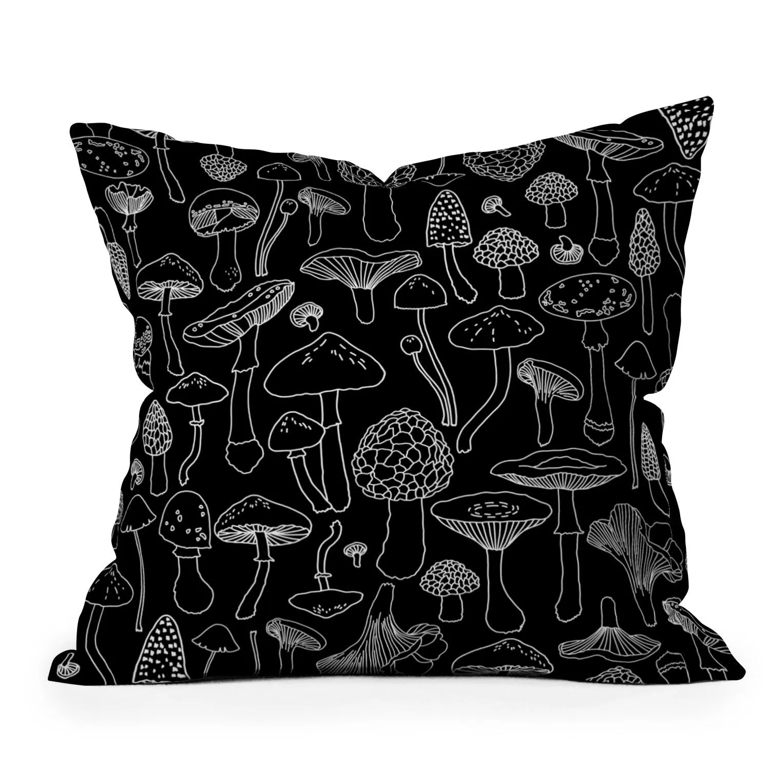 Ole Marcella Mushrooms Indoor / Outdoor Throw Pillows (DS)