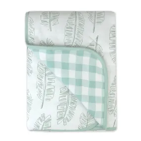 Organic Cotton Hand-Quilted Reversible Baby Blanket