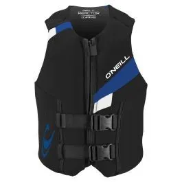 O'Neill Youth Reactor ISO 50N Impact Vest - Black/White/Blue