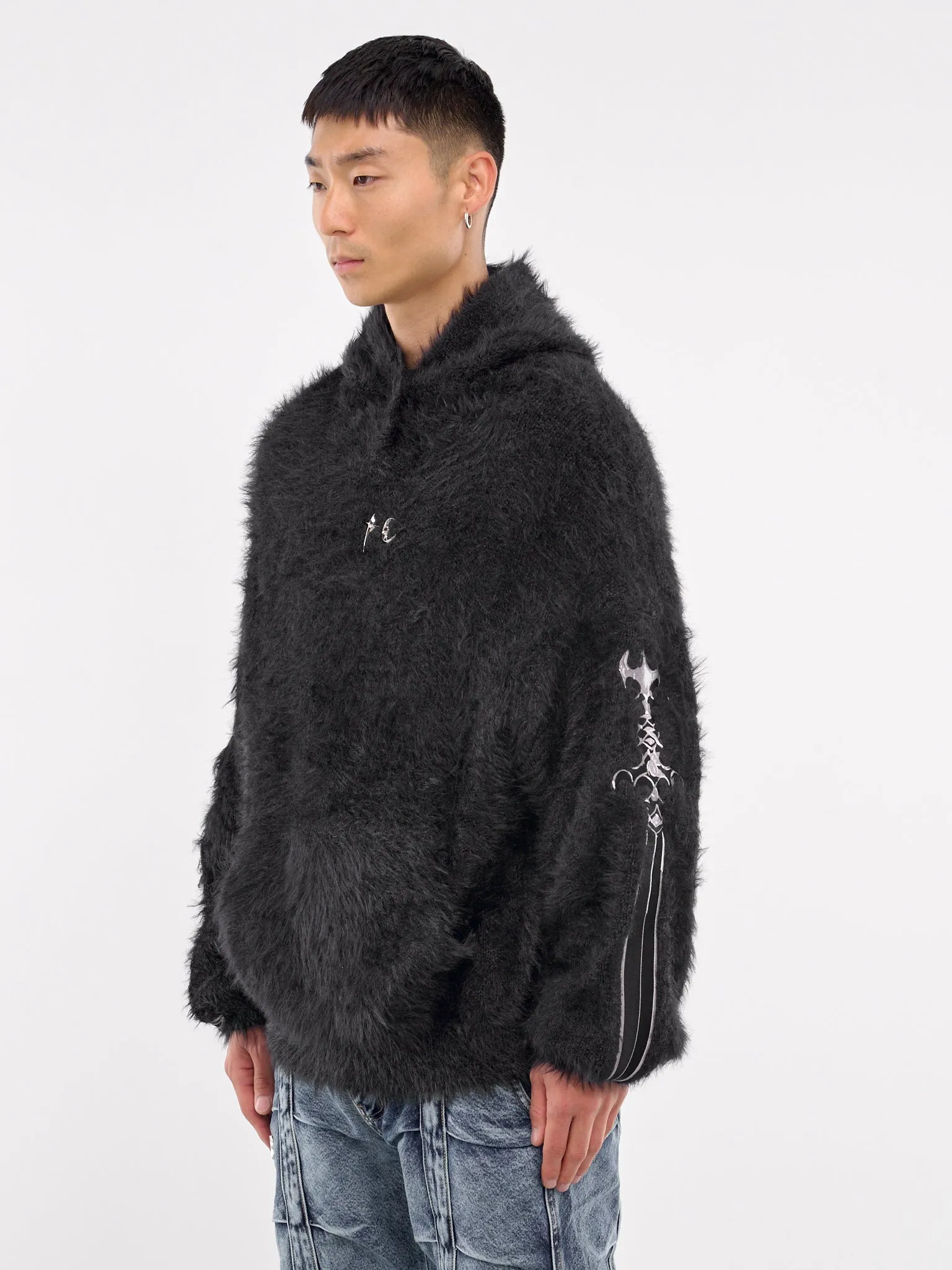 Pack Fur Zip-Up Hoodie (KN1101-BLACK)