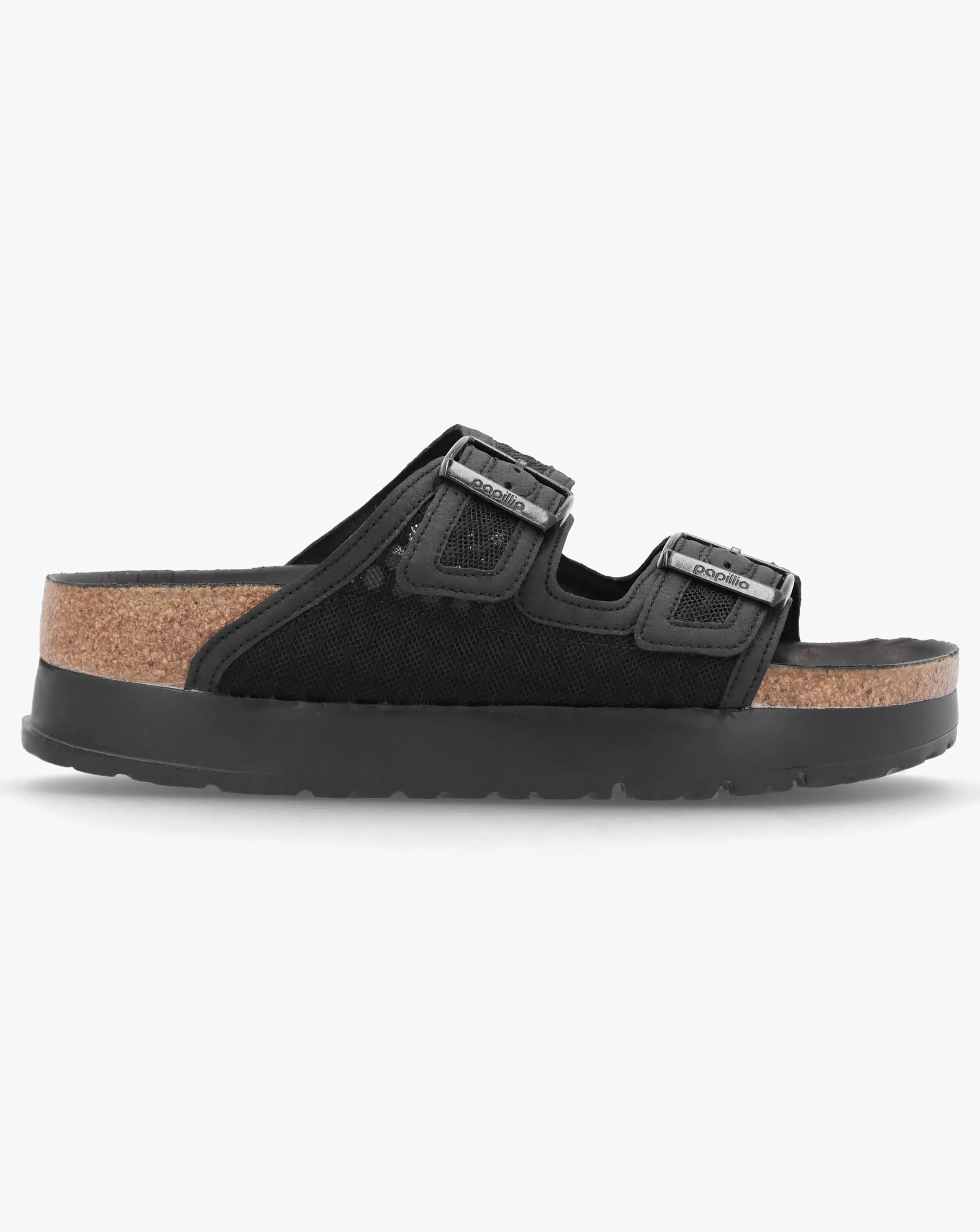 Papillio By Birkenstock Arizona Pap Flex Platform Black Mules Narrow Width