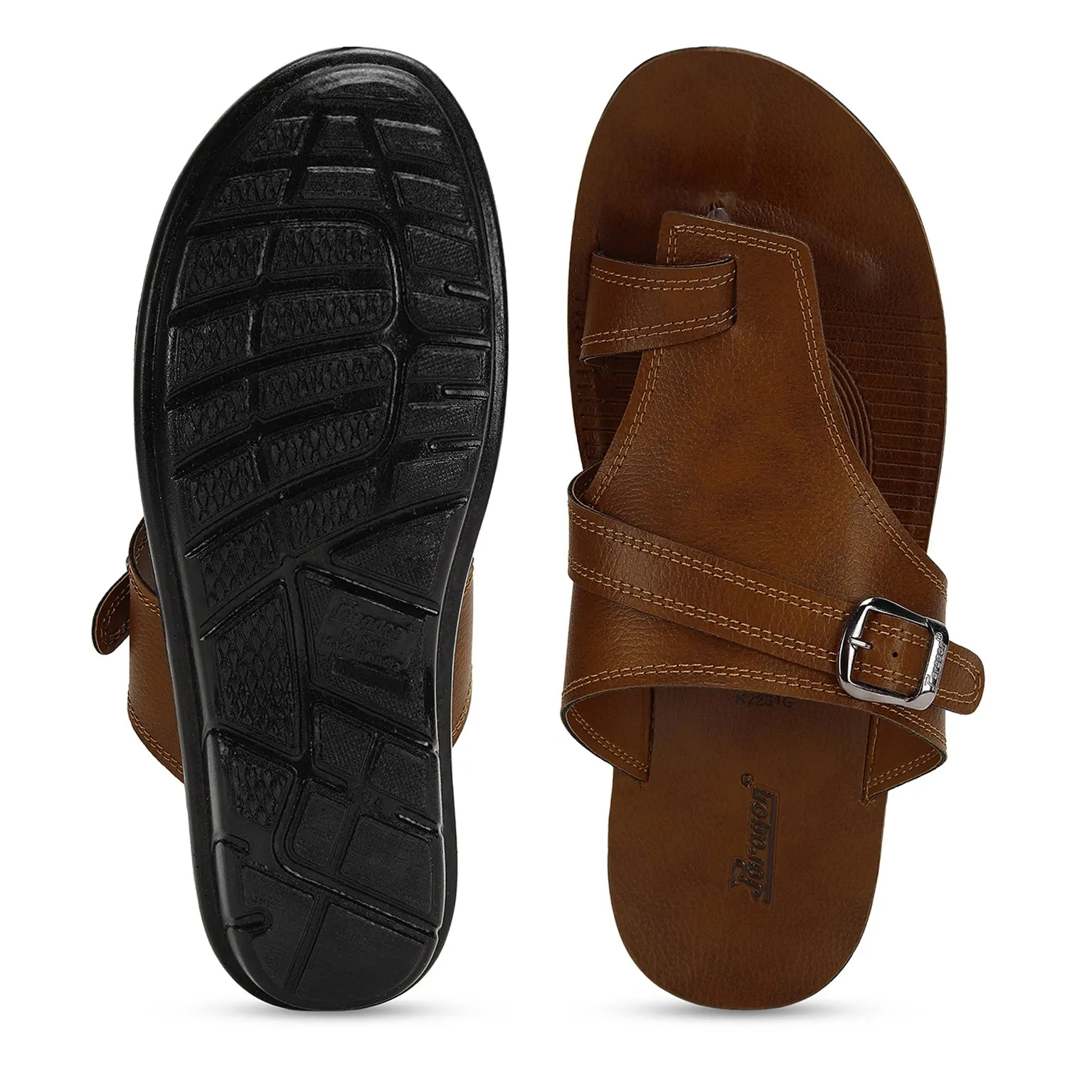 Paragon PUK2231G Men Stylish Sandals | Comfortable Sandals for Daily Outdoor Use | Casual Formal Sandals with Cushioned Soles