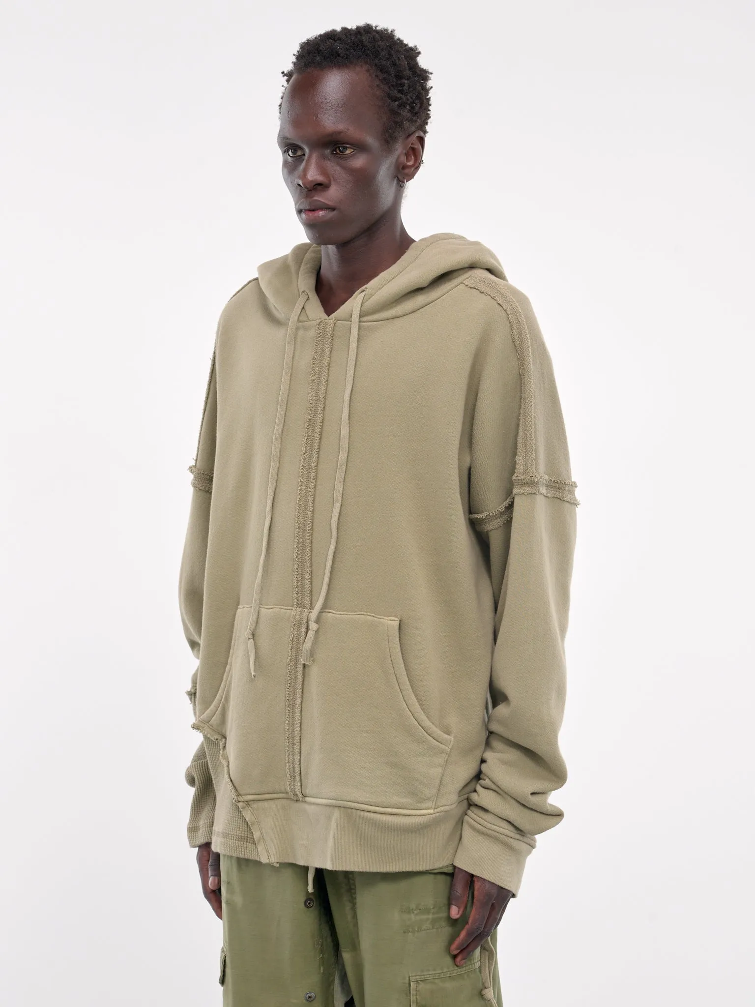 Patchwork Hoodie (JM308-ARMY)