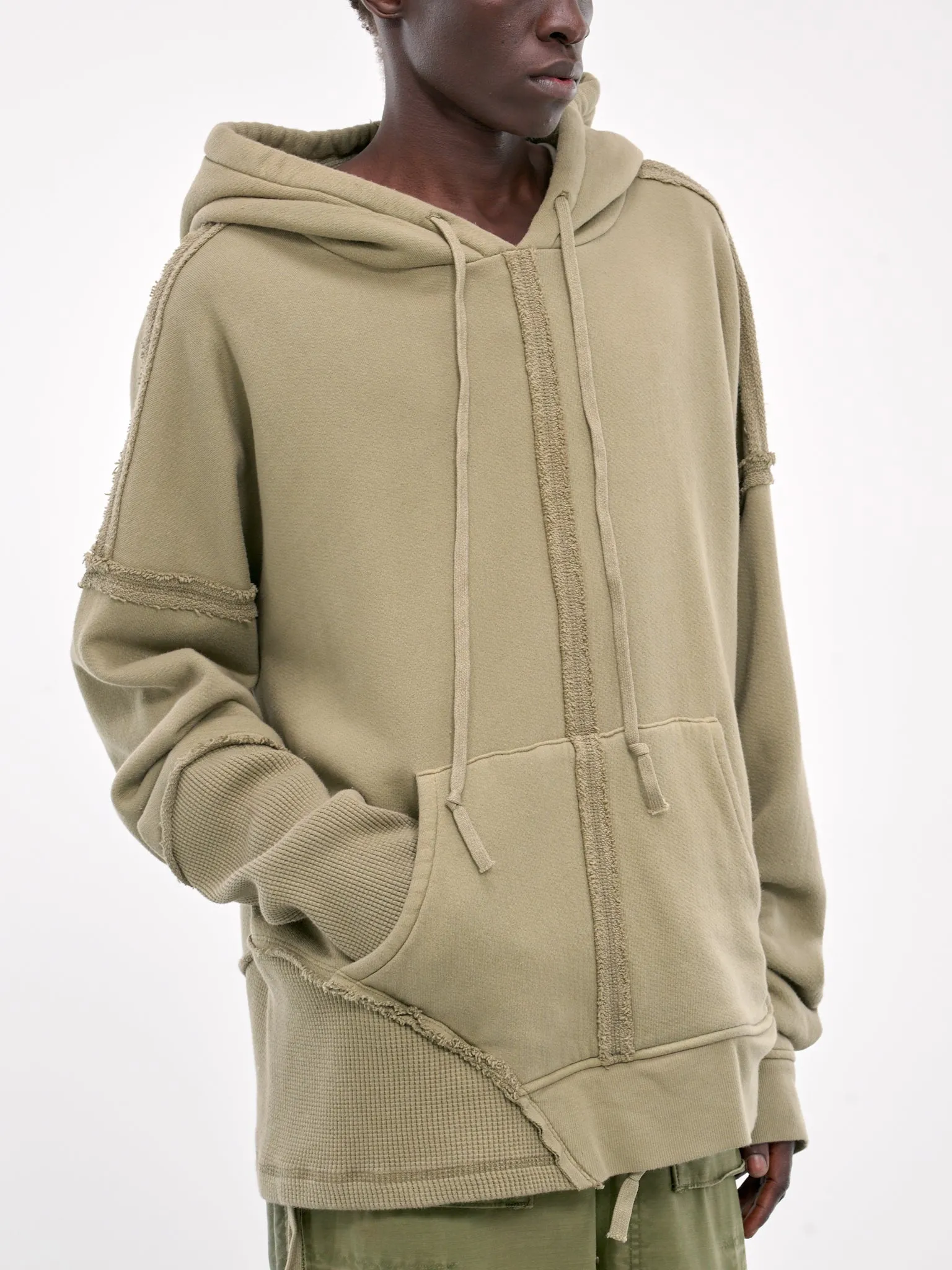 Patchwork Hoodie (JM308-ARMY)