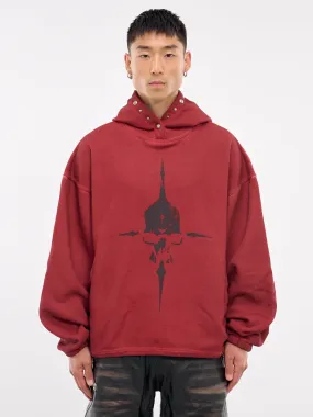 Peace Stud Hoodie (SS1202-RED)