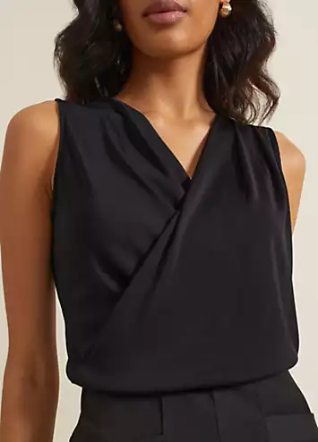 Phase Eight Sutton Sleeveless Drape Rib Top | Grattan