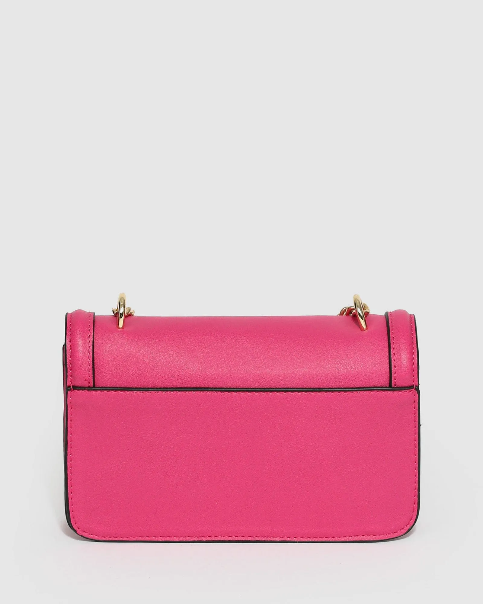 Pink Ari Lock Crossbody Bag