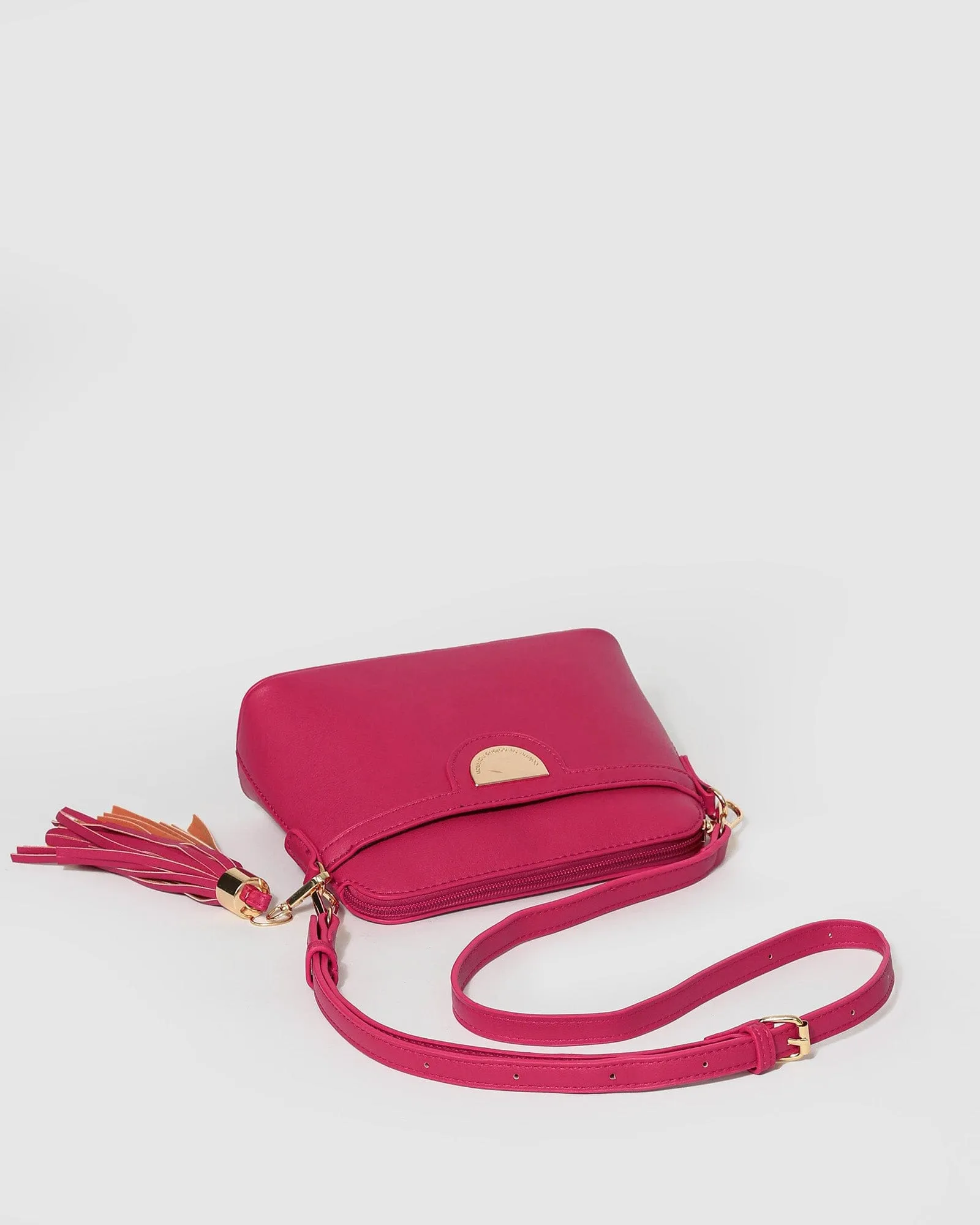 Pink Disc Crossbody Bag