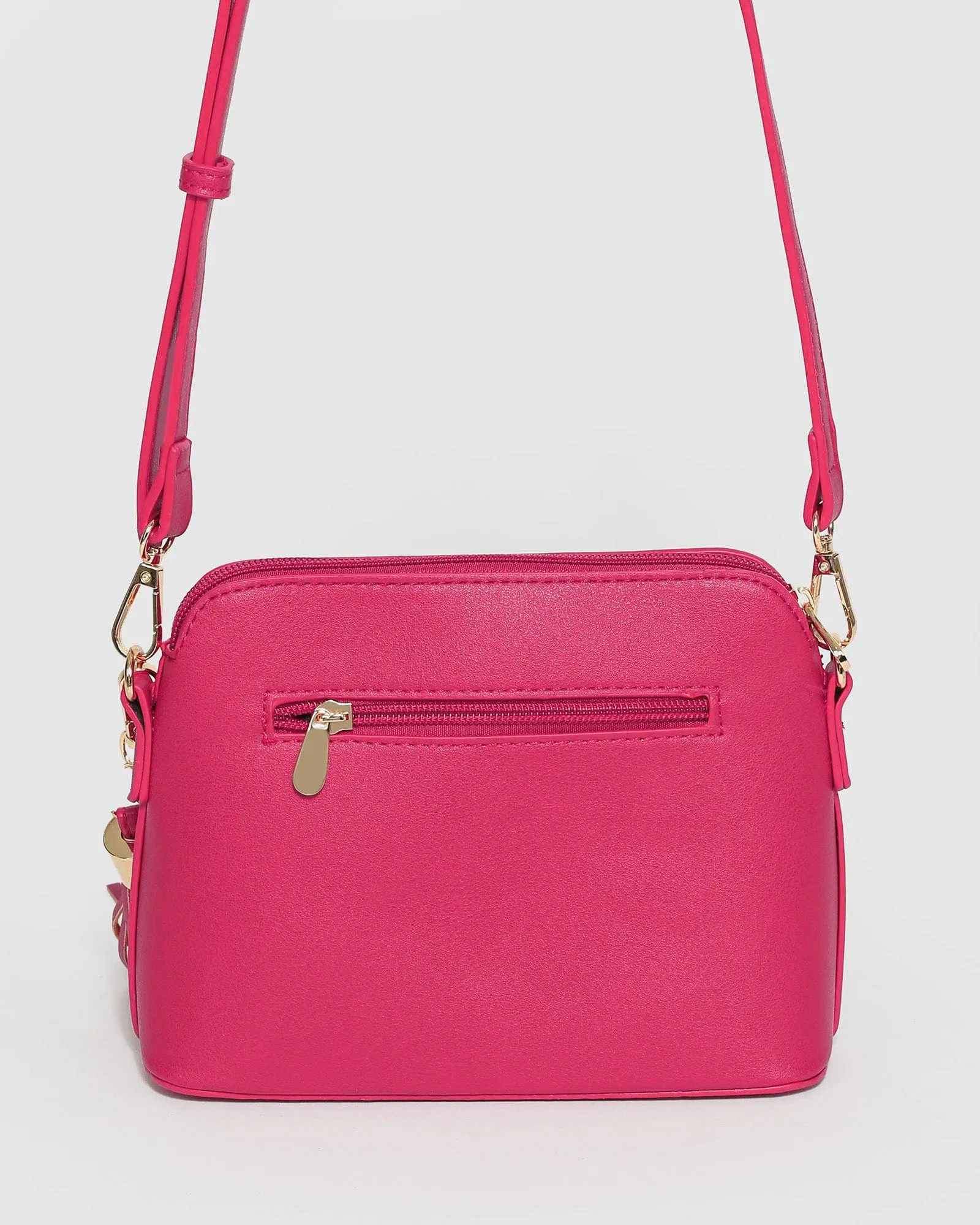 Pink Disc Crossbody Bag